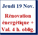 Jeudi 19 nov. - Accompagner ses clients rénovation energétique en intégrant le nouveau DPE - Code de déontologie et Non-discrimination - Validation des 4 heures obligatoires